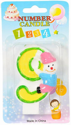 Ollington St. Collection 9 Number Shaped Birthday Candle Ollington St. Collection 9 Number Shaped Birthday Candle