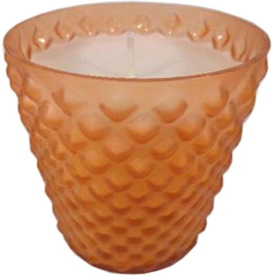 33% OFF on GolMaalShop Classy Orange Glass Wax Votive Candle