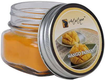 30% OFF on Artistique 3 Oz Round Mason Glass Jar Fragrance (Mango Papaya) Candle