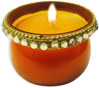 15% OFF on The Bombay Store Glass Jar - Golden Candle 15% OFF on The Bombay Store Glass Jar - Golden Candle