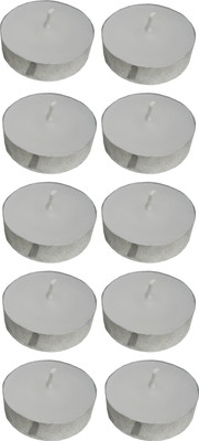 Atorakushon Scented Smokeless Tealight T-Lite Candles Pack Of 50 Candle (White, Pack Of 50)