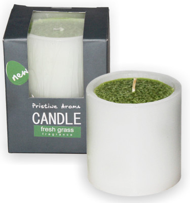DECO aro Fresh Grass Pillar D/C Wax Candle DECO aro Fresh Grass Pillar D/C Wax Candle