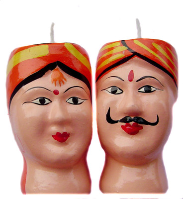 63% OFF on Rastogi Handicrafts Couple-O Candle