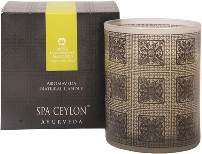 Spa Ceylon Luxury Ayurveda Lemongrass Mandarin Home Aroma Blend Natural Candle