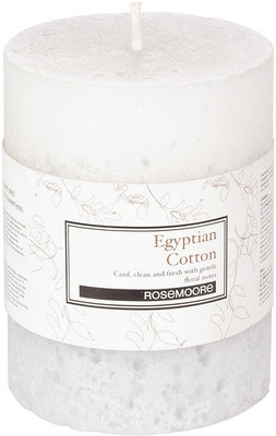 Rosemoore Scented Pillar - Egyptian Cotton Candle Rosemoore Scented Pillar - Egyptian Cotton Candle