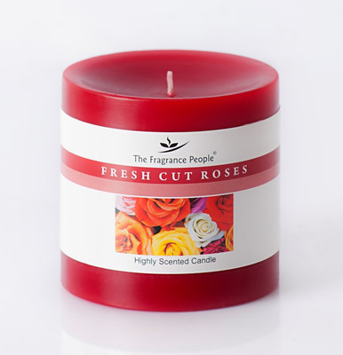 The Fragrance People Small Pillar 3 x 3 Rose Candle The Fragrance People Small Pillar 3 x 3 Rose Candle