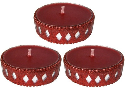 The Bombay Store Beaded Red Candle The Bombay Store Beaded Red Candle