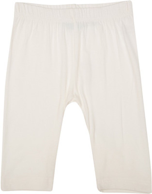 25% OFF on De Moza Junior Viscose Lycra 3/4th Solid 10-11 Yrs White Girl's Capri
