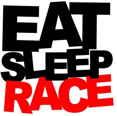 54% OFF on Clickforsign Eat Sleep Race Decal Bumper, Hood, Sides, Windows Car Sticker