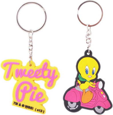 Warner Brothers 252-WB Tweety Pie & 255-WB Tweety Scooter Key Chain Warner Brothers 252-WB Tweety Pie & 255-WB Tweety Scooter Key Chain