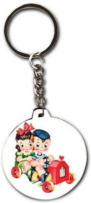 47% OFF on Smileonline Love Round Wood 10 Key Chain