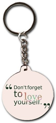 55% OFF on Smileonline Love Round Wood 19 Key Chain((Multicolor))