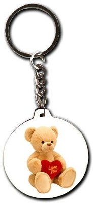 15% OFF on Smileonline Love Round Wood 01 Key Chain
