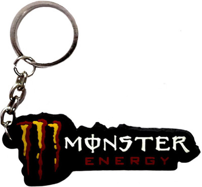 FCS Monster Black Rubber Key Chain FCS Monster Black Rubber Key Chain