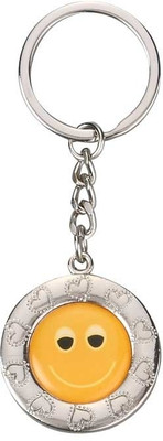 ShopeGift Smiley Round Metal Key Chain ShopeGift Smiley Round Metal Key Chain