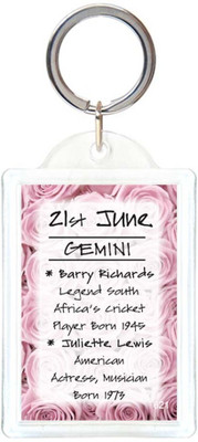 Everyday Gifts 21st June Key Chain Everyday Gifts 21st June Key Chain