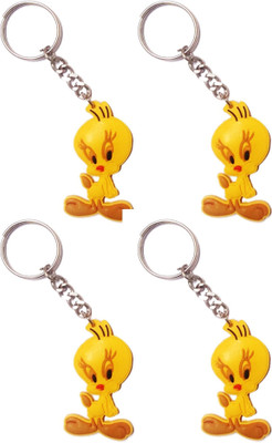 71% OFF on Vibrating Phantom Cute Tweety Cartoon Set Of 4pcs Key Chain