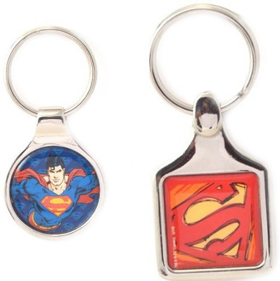 Warner Brothers 246-WB Superman Metal & 261-WB Superman Key Chain Warner Brothers 246-WB Superman Metal & 261-WB Superman Key Chain