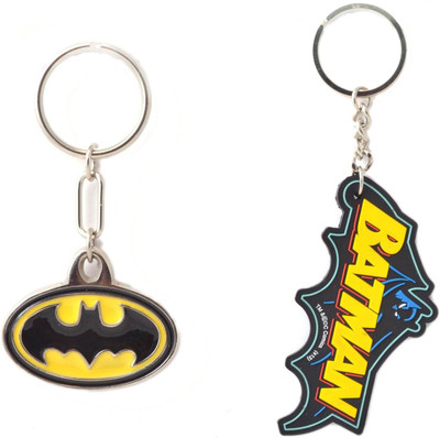 Warner Brothers 243-WB Batman Metal & 257-WB Batman Key Chain Warner Brothers 243-WB Batman Metal & 257-WB Batman Key Chain