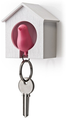 49% OFF on Daffodils Bird Nest Bird Keyring white Pink Key Chain