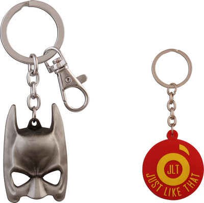 15% OFF on JLT Batman Mask Silver Metal Premium Locking Key Chain 15% OFF on JLT Batman Mask Silver Metal Premium Locking Key Chain
