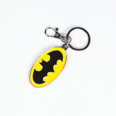Hysteria Batman Logo Colored Pewter Key Chain Hysteria Batman Logo Colored Pewter Key Chain