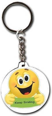 33% OFF on Smileonline Smiley Round Wood08 Keep Smiling Key Chain 33% OFF on Smileonline Smiley Round Wood08 Keep Smiling Key Chain