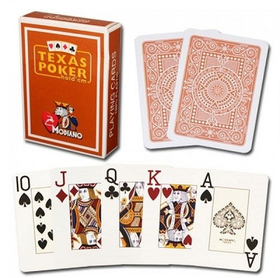 Modiano Texas Poker Jumbo Brown Modiano Texas Poker Jumbo Brown