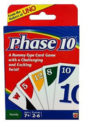 Mattel P10CG Phase 10 Card Game Mattel P10CG Phase 10 Card Game