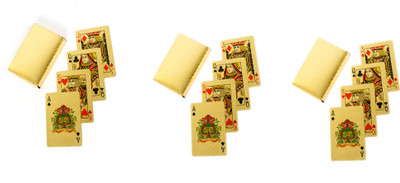 62% OFF on Basement Bazaar Set Of 3 Gold Playing Cards 62% OFF on Basement Bazaar Set Of 3 Gold Playing Cards