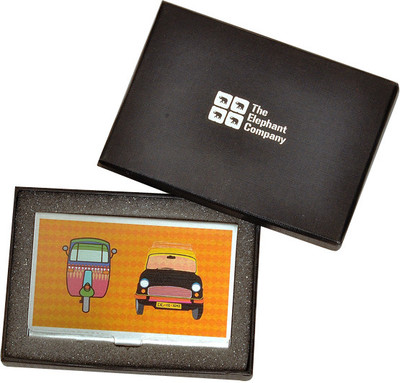 The Elephant Company 10 Card Holder Set of 1, Multicolor The Elephant Company 10 Card Holder Set of 1, Multicolor