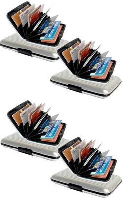 RP 6 Card Holder Set of 4, Silver RP 6 Card Holder Set of 4, Silver