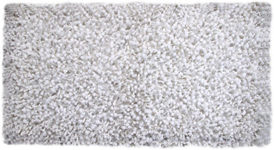 12% OFF on Indian Colors White Cotton Polyester Blend Area Rug