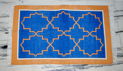 58% OFF on Rajrang Blue Cotton Carpet 58% OFF on Rajrang Blue Cotton Carpet