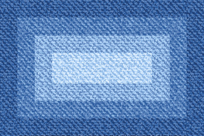 Spaces Blue Synthetic Area Rug