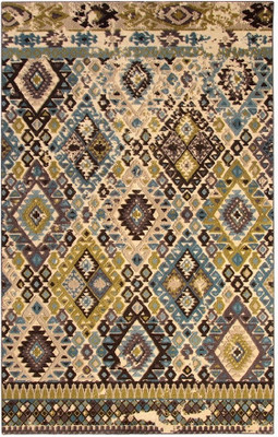 Riva Carpets Multicolor Wool Area Rug Riva Carpets Multicolor Wool Area Rug
