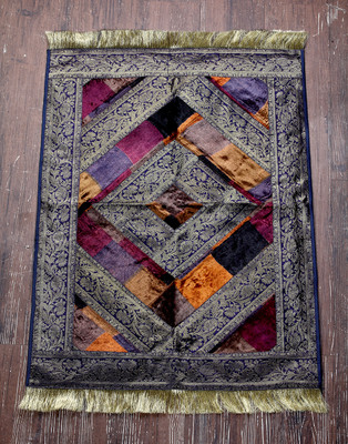 64% OFF on Jodhaa Multicolor Velvet Carpet