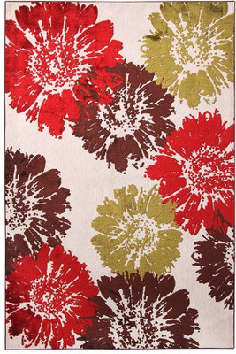 Riva Carpets White Polyester Viscose Blend Carpet