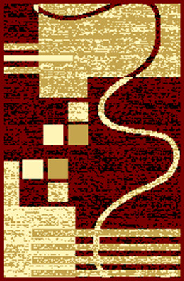 Sassoon Maroon Polypropylene Floor Runner