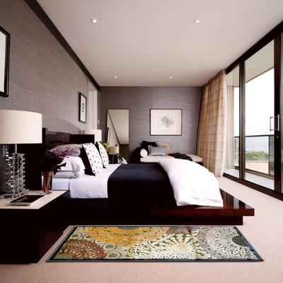 2% OFF on Oriental Weavers Multicolor Polyester Viscose Blend Carpet