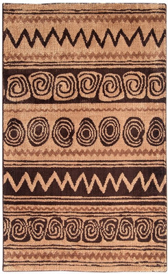 30% OFF on Riva Carpets Brown Polyester Viscose Blend Carpet