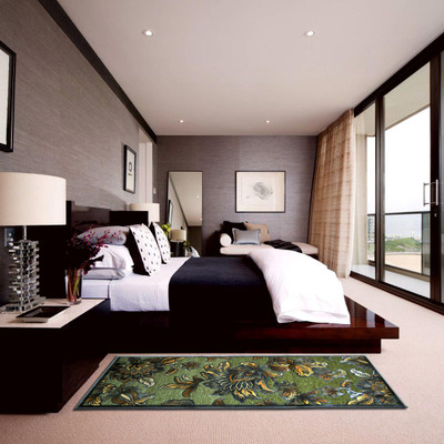 2% OFF on Oriental Weavers Multicolor Polyester Viscose Blend Carpet