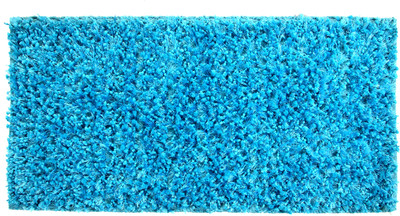 12% OFF on Indian Colors Blue Cotton Polyester Blend Area Rug