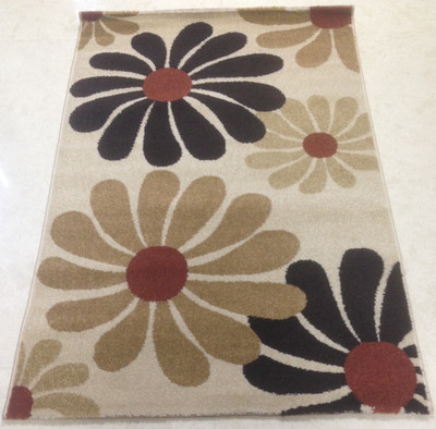 7% OFF on Home Goods Beige, Brown Polypropylene Carpet
