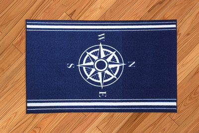 Pink Guppy Blue, White Polyester Carpet