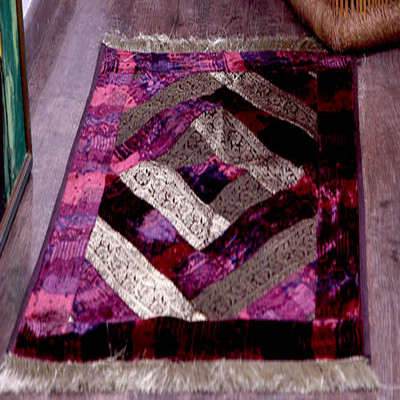 Jodhaa Multicolor Velvet Carpet Jodhaa Multicolor Velvet Carpet