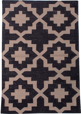 20% OFF on Carpet Overseas Black, Beige Cotton Area Rug 20% OFF on Carpet Overseas Black, Beige Cotton Area Rug