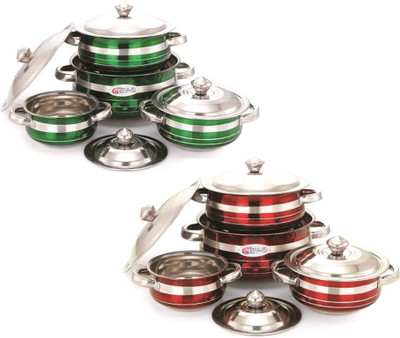 21% OFF on RV2 RV007 Pack of 8 Casserole Set 1 L, 1.5 L, 2 L, 3.5 L 21% OFF on RV2 RV007 Pack of 8 Casserole Set 1 L, 1.5 L, 2 L, 3.5 L