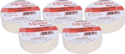 11% OFF on Mexim Office Easy Tear Clear 12 mm Single Sided Small Cello Tapes
