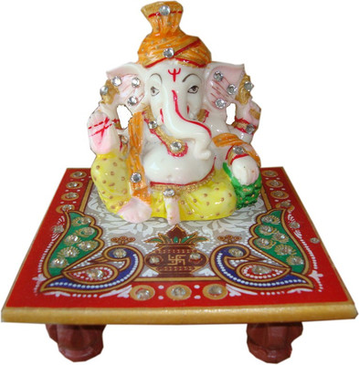 29% OFF on Haveli Arts Marble Pooja Chowki Multicolor, Pack of 2